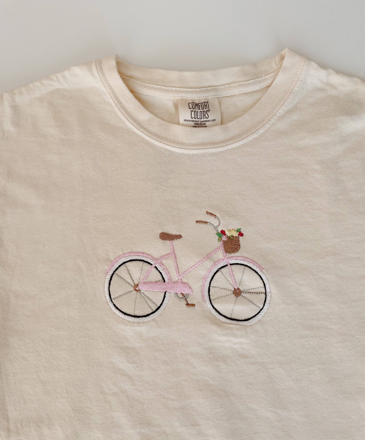 Embroidered Bicycle T-Shirt