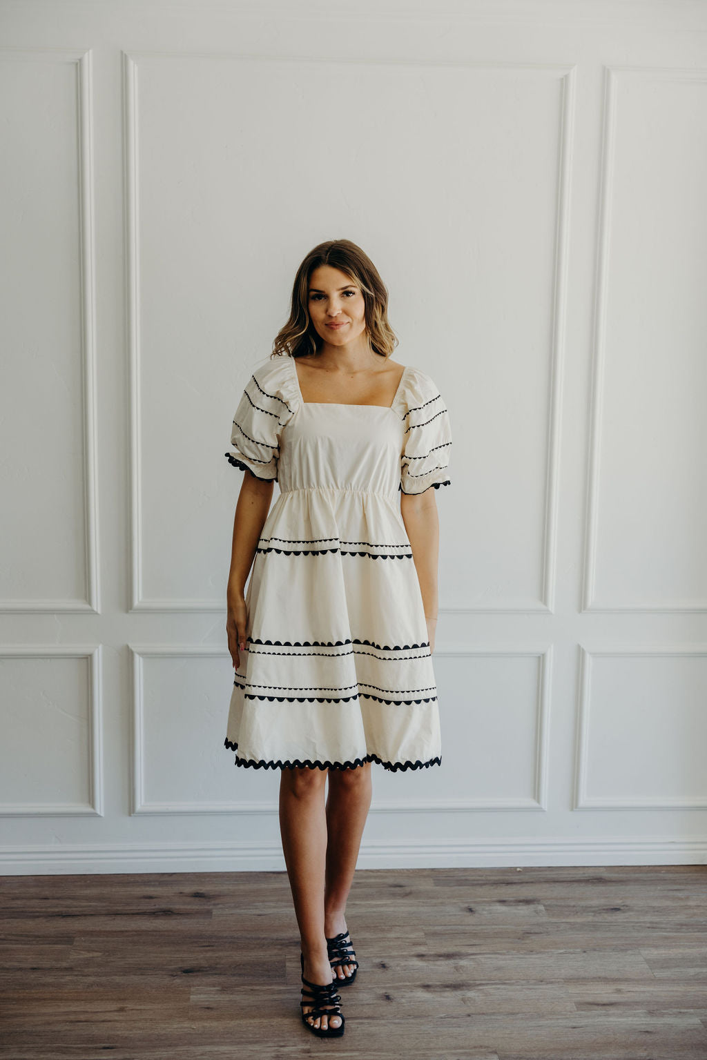 The Danny Dress in Cream Cloud