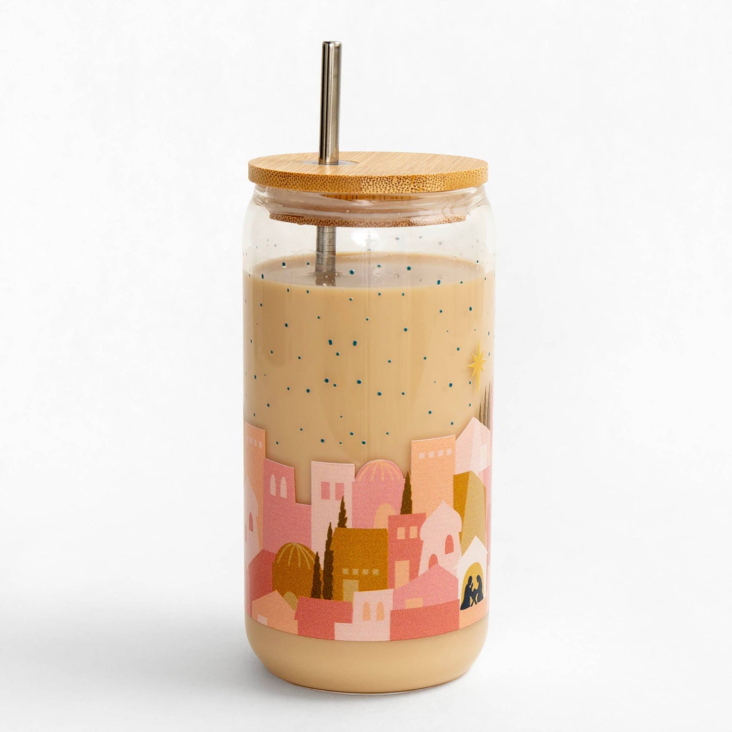 Nativity Glass Can
