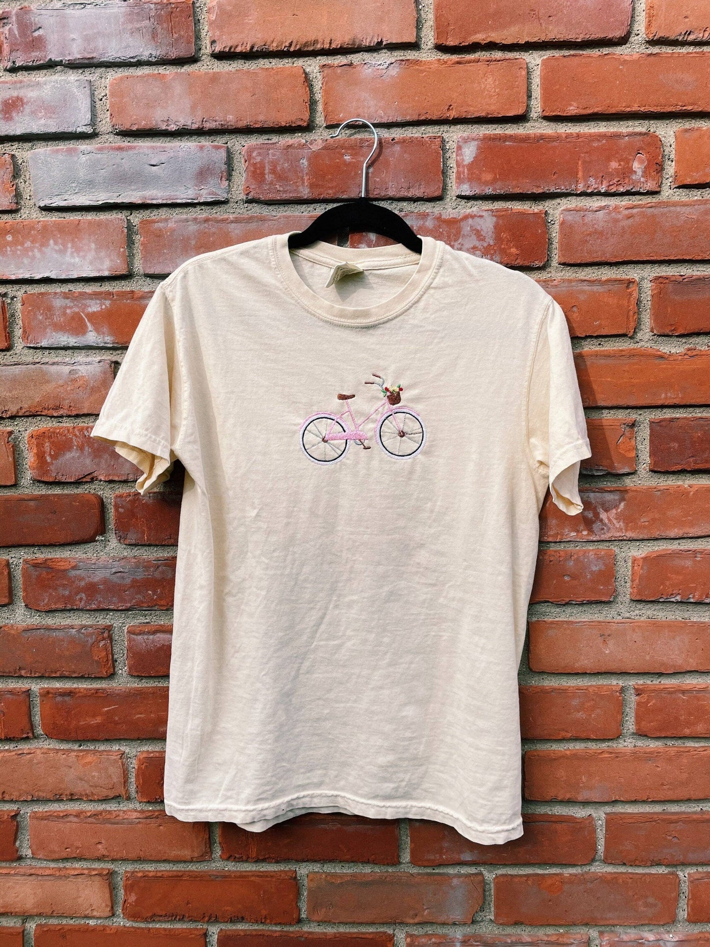 Embroidered Bicycle T-Shirt