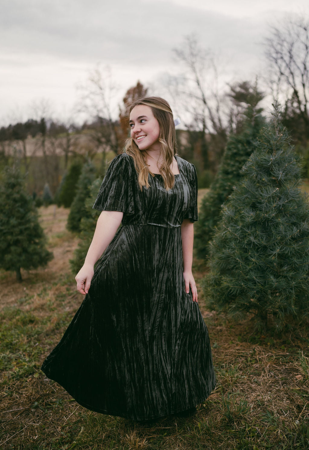 The Oaklee Dress in Forerst