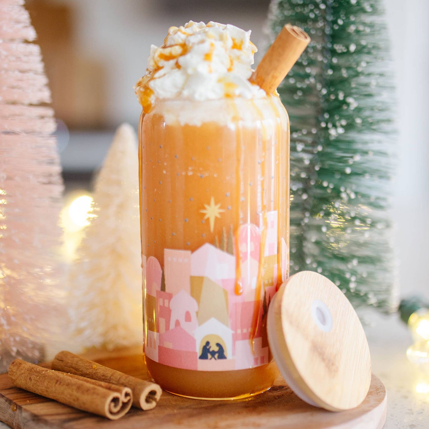 Nativity Glass Can