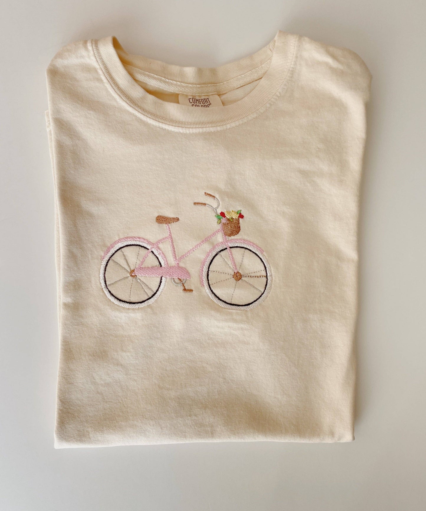 Embroidered Bicycle T-Shirt