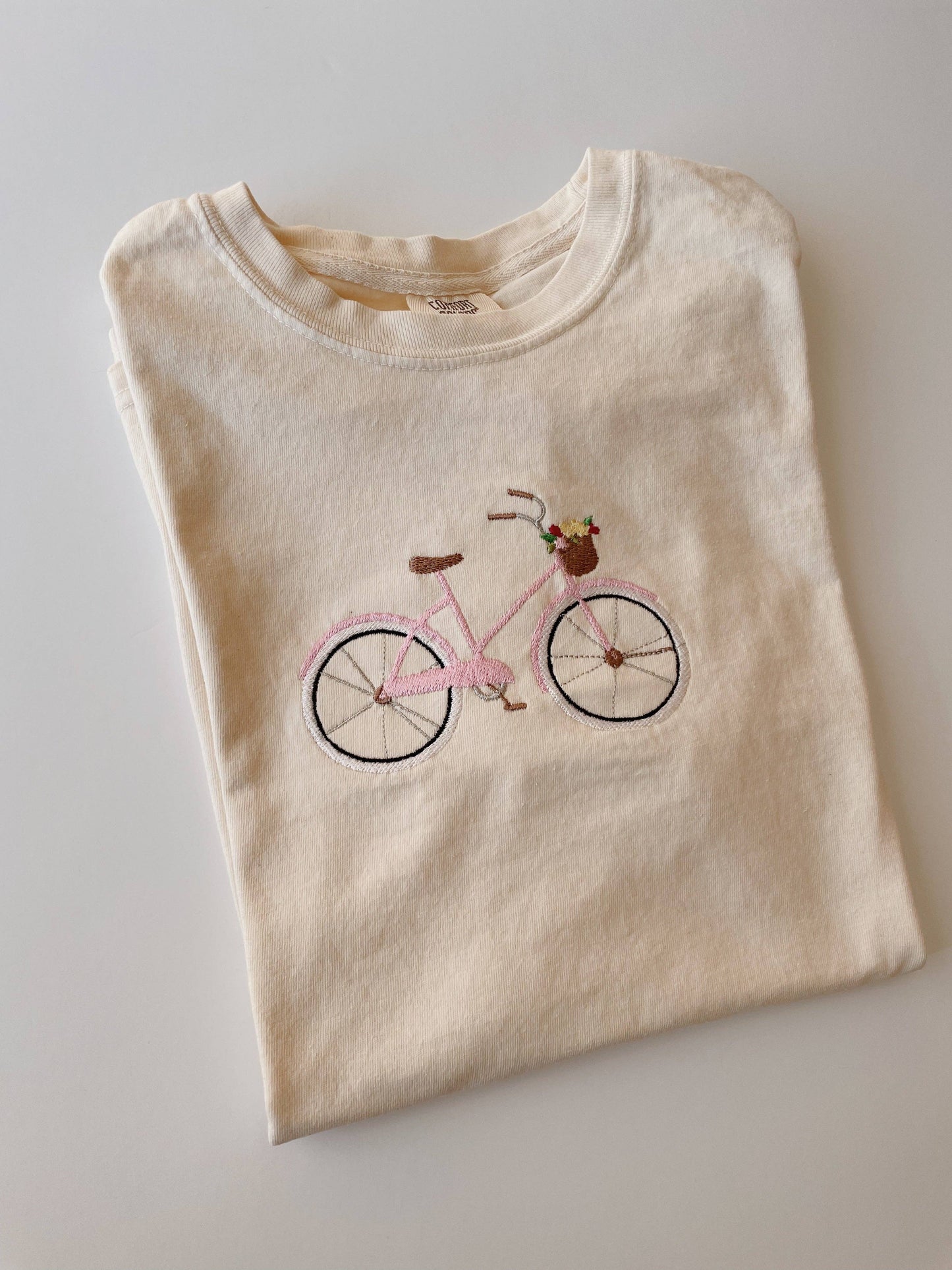 Embroidered Bicycle T-Shirt