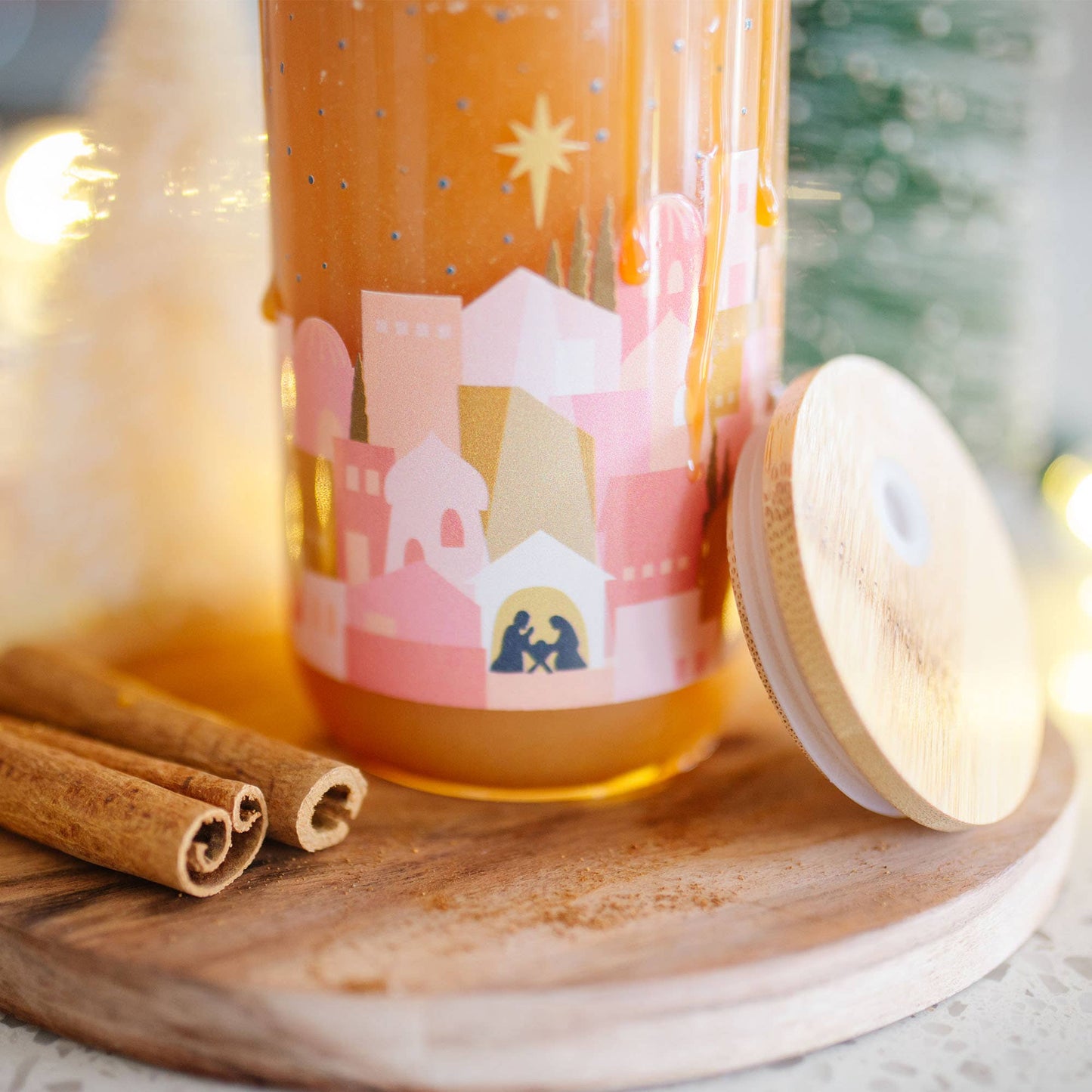 Nativity Glass Can