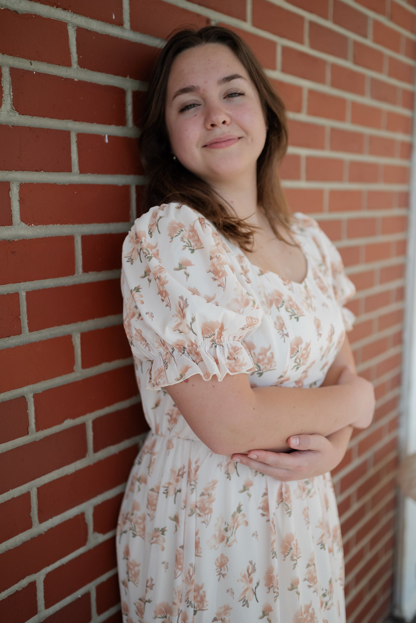 The "Ella" Dress in Cream Floral