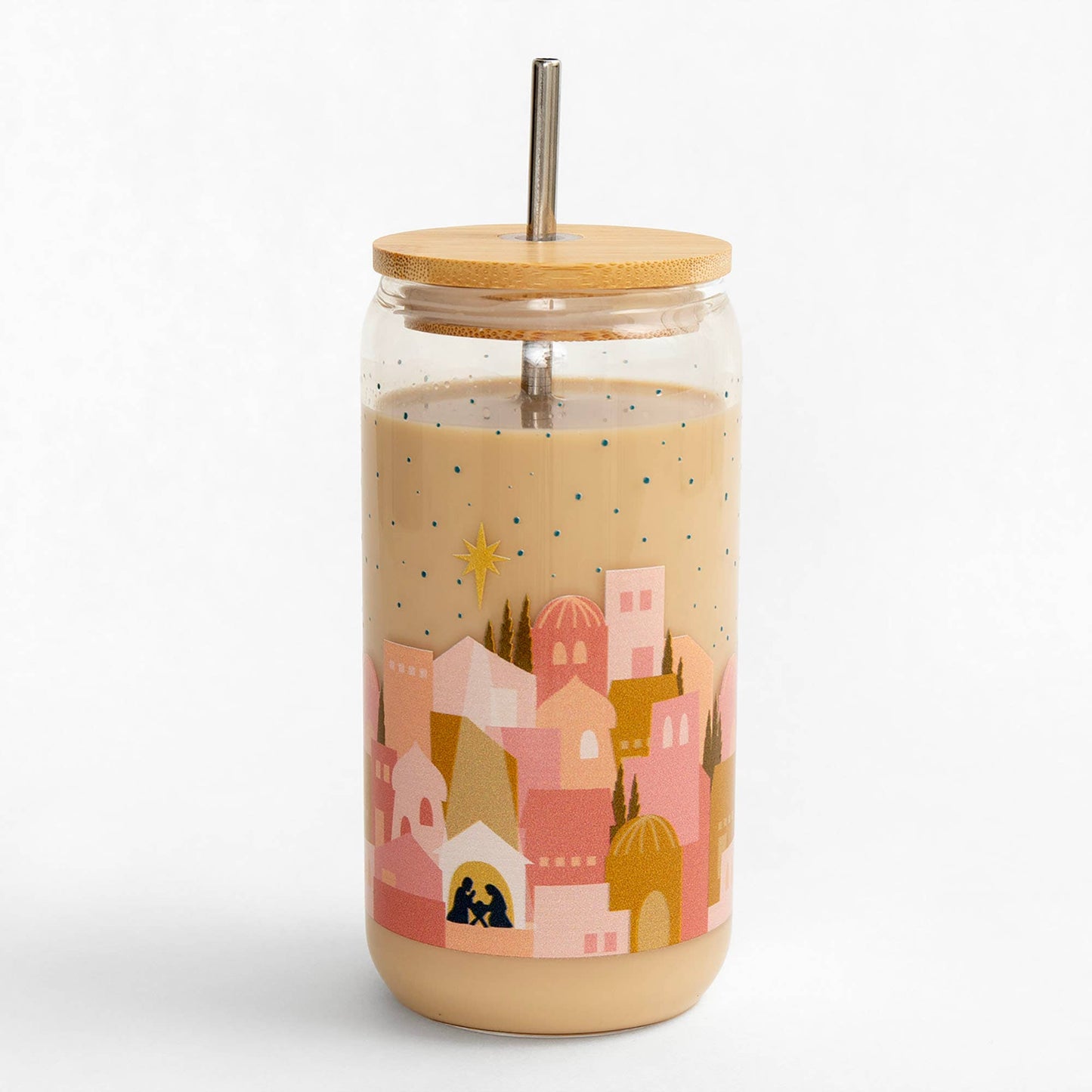 Nativity Glass Can
