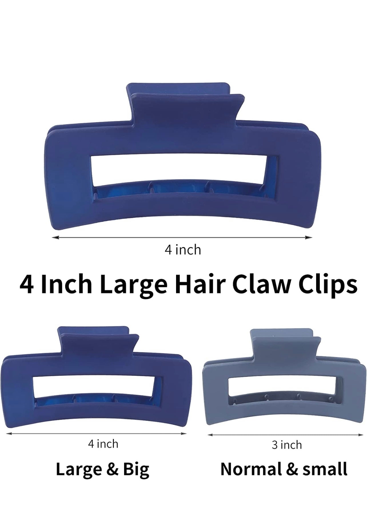 Large Rectangle Claw Clips