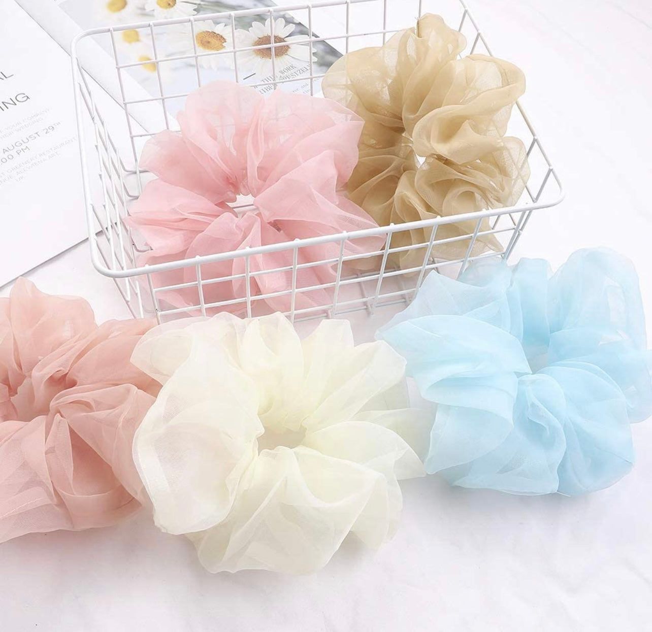 Jumbo Chiffon Scrunchies