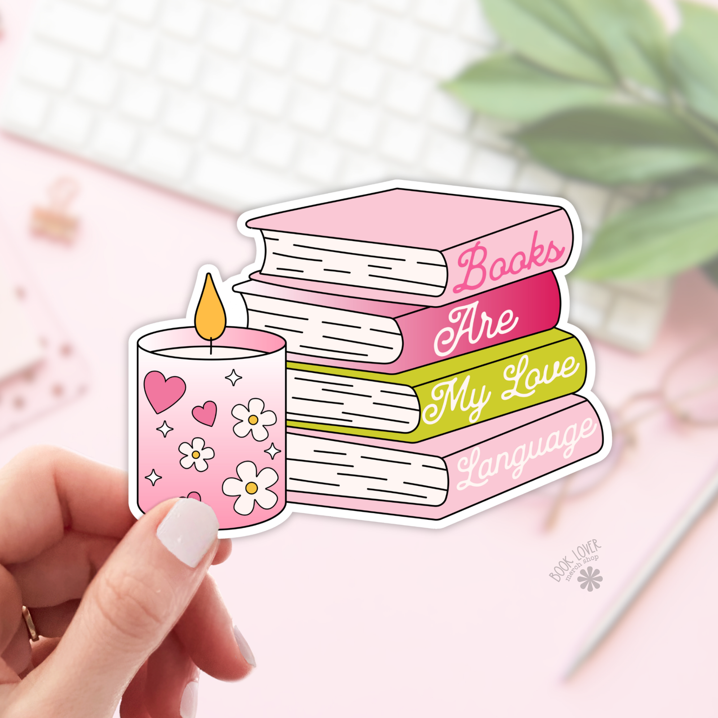 Books Are My Love Language Stickers / Bookish Stickers: 3''