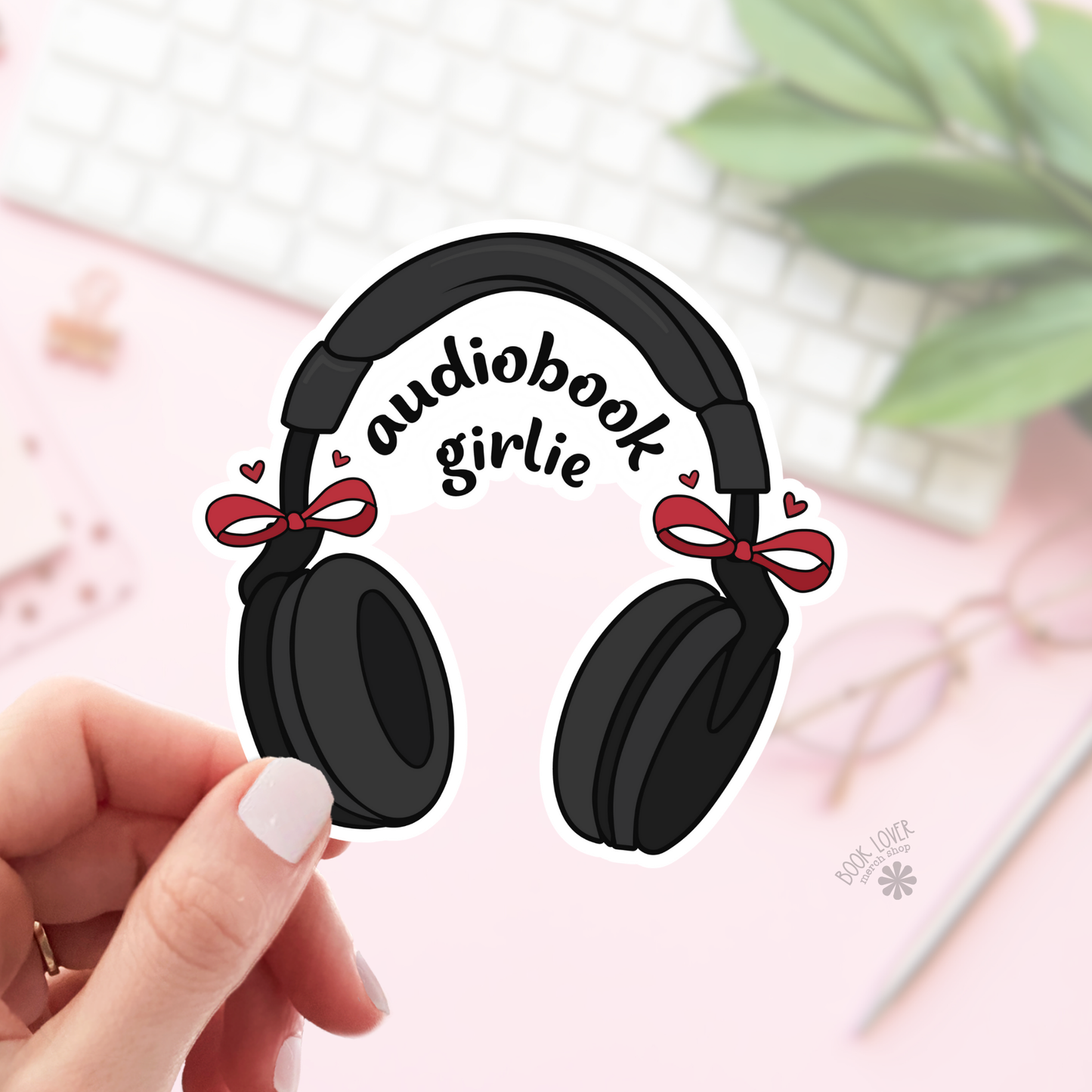 Audiobook Girlie Stickers / Bookish Stickers / Book Lover: 3''