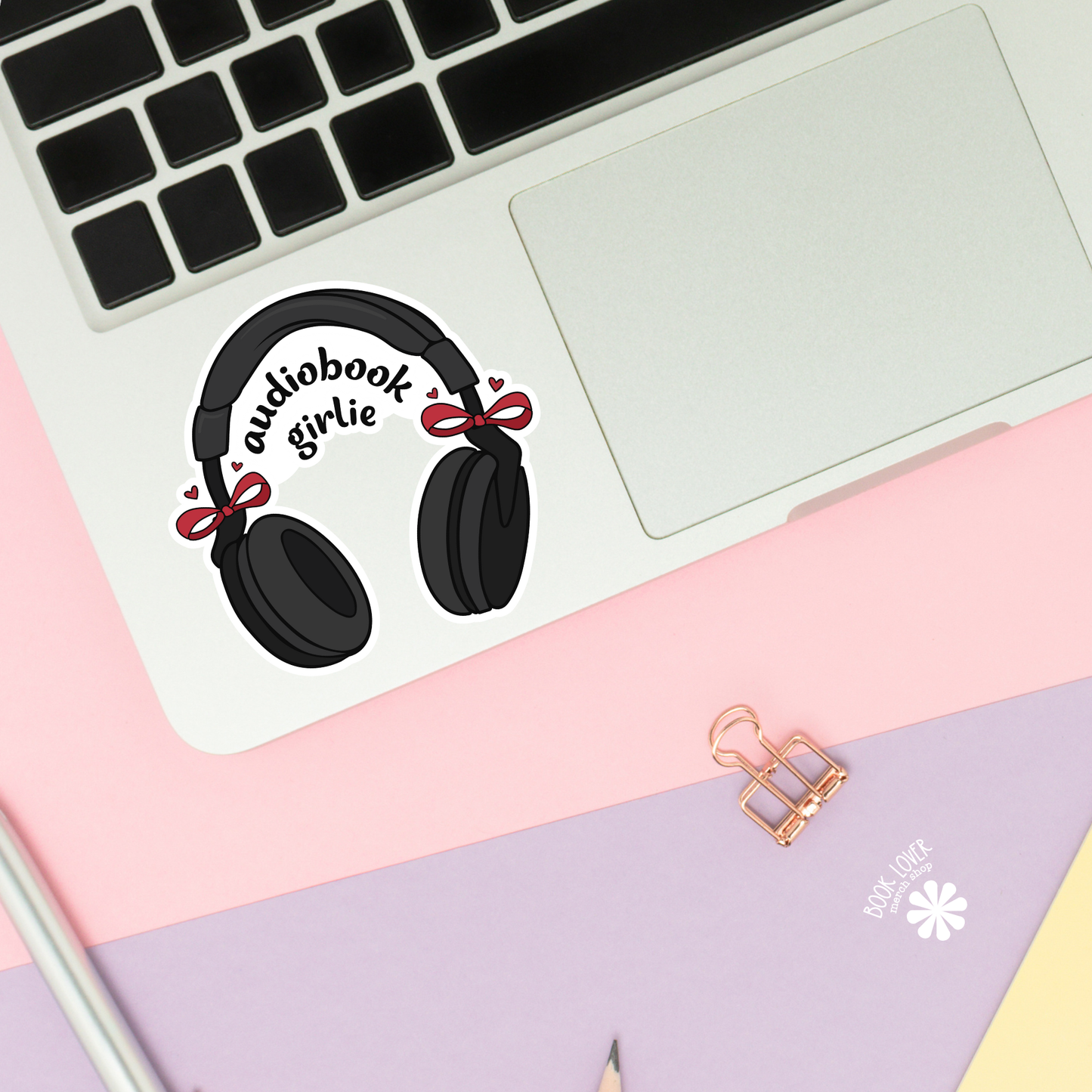 Audiobook Girlie Stickers / Bookish Stickers / Book Lover: 3''