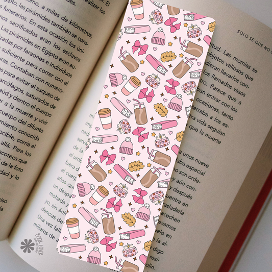 Cozy Ice Coffee Bookmark / Bookish Bookmark / Book Lover