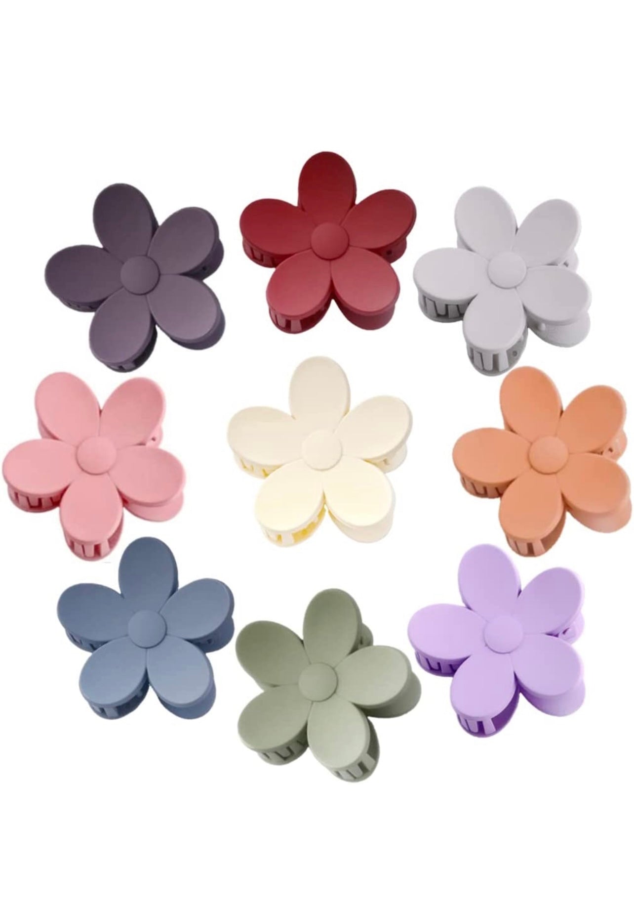Small Flower Claw Clips