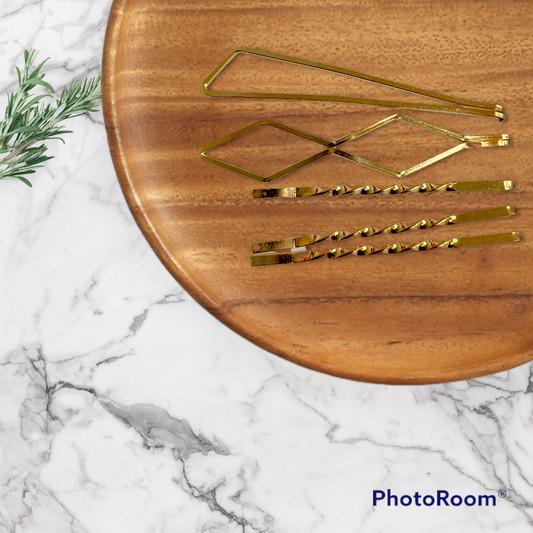 Gold Assorted Bobby Pins